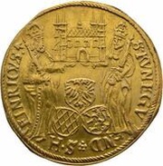 1 Goldgulden - John George II Fuchs of Dornheim, Germany, 1624 reverse image