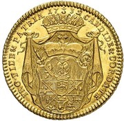 1 Ducat - Frederick Charles of Schörnborn, Germany, 1731-1734 reverse image
