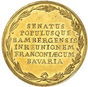 1 Ducat - Christoph Francis of Buseck, Germany, 1802 reverse image