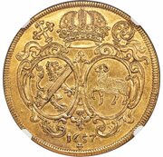5 Ducats - Philip Valentin, Germany, 1657 reverse image