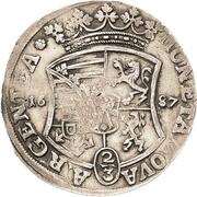 ⅔ Thaler - Henry of Saxe-Weissenfels, Germany, 1687 reverse image