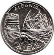 5 Lekë Durazzo; Essai reverse image