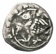 1 Pfennig - Stephan III and John II 2nd type, Germany, 1395-1397 reverse image