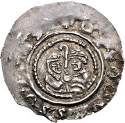 Light Denier - Henry X, Germany, 1126-1138 reverse image