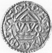 Denier - Henri Ier Ratisbonne, Germany, 948-955 reverse image