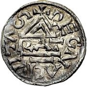 Denier - Henry II, Germany, 973-976 reverse image