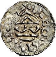 Denier - Otto I Regensburg mint, Germany, 976-982 reverse image