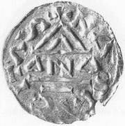 Denier - Otton Ier Nabburg, Germany, 976-982 reverse image