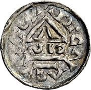 Denier - Henry II, Germany, 985-995 reverse image