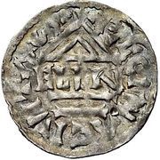 Denier - Henry II, Germany, 985-995 reverse image