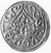 Denier - Henri II Salzbourg, Germany, 985-995 reverse image