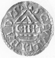 Denier - Henri IV Eichstatt, Germany, 995-1002 reverse image