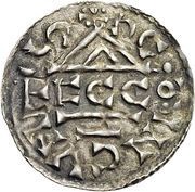 Denier - Henry IV Regensburg mint, Germany, 995-1017 reverse image