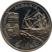 5 Lekë Durazzo reverse image