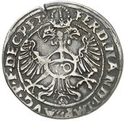 10 Kreuzers - Albert V, Germany, 1560-1565 reverse image