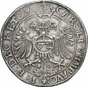 1 Thaler - Albert V, Germany, 1557 reverse image
