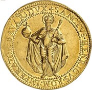 8 Ducats - Maximilian I, Germany, 1598 reverse image