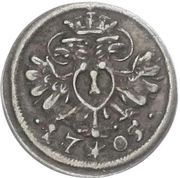 1 Pfennig - Maximilian II Emanuel Austrian Administration obverse image
