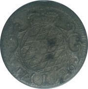 1 Kreuzer - Charles Albert, Germany, 1726-1737 reverse image