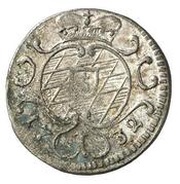 1 Kreuzer - Charles Albert, Germany, 1732 reverse image
