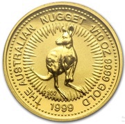 15 Dollars - Elizabeth II 4th Portrait - Australian Nugget Gold, Australia, 1998-1999 reverse image