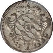 1 Kreuzer - Maximilian III Joseph, Germany, 1745-1769 reverse image