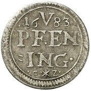 5 Pfennige - Maximilian II Emanuel, Germany, 1683-1684 reverse image