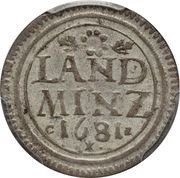 10 Pfennige - Maximilian II Emanuel, Germany, 1679-1686 reverse image