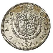 3 Kreuzers - Charles Albert, Germany, 1733-1736 reverse image