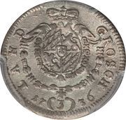 3 Kreuzers - Charles Albert, Germany, 1733-1737 reverse image