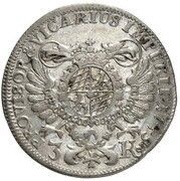 3 Kreuzers - Maximilian III Joseph, Germany, 1745 reverse image