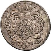 6 Kreuzers - Charles Albert, Germany, 1742-1745 reverse image