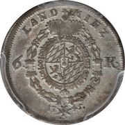 6 Kreuzers - Maximilian III Joseph, Germany, 1745-1767 reverse image