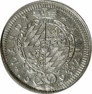15 Kreuzers - Maximilian II Emanuel, Germany, 1692-1696 reverse image
