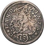15 Kreuzers - Maximilian II Emanuel, Germany, 1715-1718 reverse image
