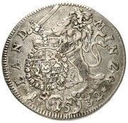 15 Kreuzers - Charles Albert, Germany, 1732 reverse image