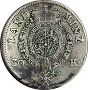 30 Kreuzers - Maximilian III Joseph, Germany, 1746 reverse image