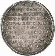 1 Thaler "Vikariatstaler" - Ferdinand Maria obverse image