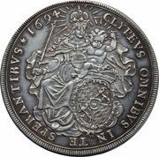 1 Thaler - Maximilian II Emanuel, Germany, 1694 reverse image