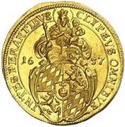 1 Ducat - Ferdinand Maria Vicariat, Germany, 1657 reverse image