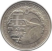 5 Lekë Albanian Railroads obverse image