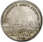 1 Ducat - Maximilian III Joseph Marriage of Maximilian III Joseph and Maria Anna of Sachsen - Silver Pattern, Germany, 1747 reverse image