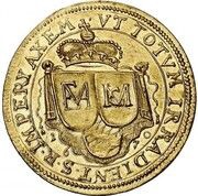 2 Ducats - Ferdinand Maria Birth of Prince Cajetan Maria, Germany, 1670 reverse image