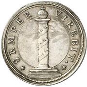 2 Ducats - Ferdinand Maria Birth of Princess Violanta Beatrix; Pattern, Germany, 1673 reverse image