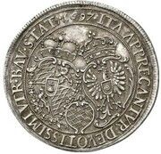 2 Ducats - Maximilian II Emanuel Birth of Prince Charles Albert; Silver pattern obverse image