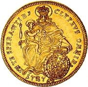 1 Carolin - Charles Albert, Germany, 1726-1732 reverse image