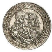 3 Ducats - Ferdinand Maria Wedding of Ferdinand Maria and Adelheid - Silver Pattern obverse image