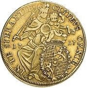 2 Maximilian d'Or - Maximilian II Emanuel, Germany, 1717 reverse image