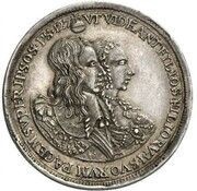 5 Ducats - Ferdinand Maria Birth of Princess Maria Anna - Silver Pattern obverse image