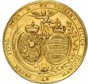 5 Ducats - Maximilian II Emanuel Marriage of Maximilian II Emanuel and Maria Antonia of Austria, Germany, 1685 reverse image